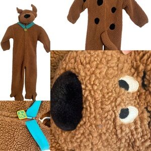 Scooby-Doo Sherpa Costume Brown Cartoon Dog Unisex Child Youth Warner Bros S